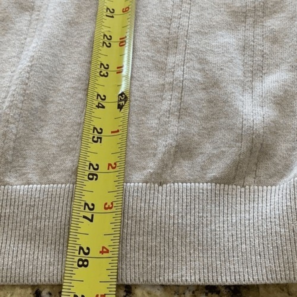 Nautica‎ Tan Sweater Mens XXL Varsity Tennis Prep V neck Rib Knit Vintage - Picture 6 of 7